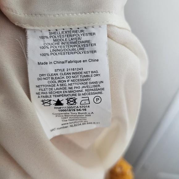 Tory Burch Yellow Crochet Lace Women Shorts Size 4 - Picture 7 of 9